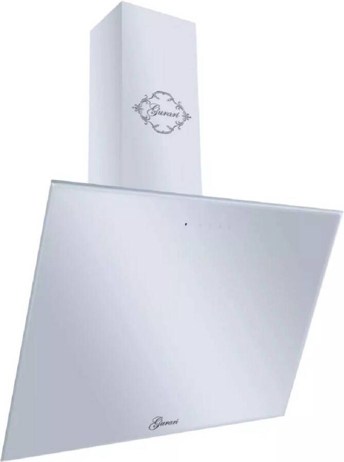 Gurari GCH 286 WH 8 Prime afzuigkap schuine afzuigkap GCH 286 WH 8 Prime N+Slang wit glas 1000 m³ u afstandsbediening wandafzuigkap
