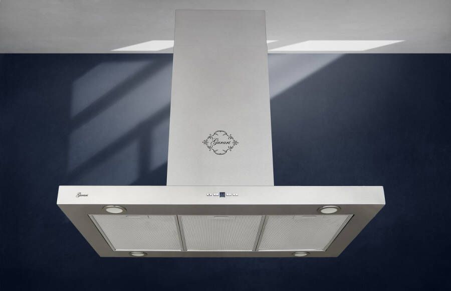 Gurari eiland afzuigkap GCH I 431 90 IS PRIME N afzuigkap 90 cm roestvrij staal 1000m³ h afstandsbediening