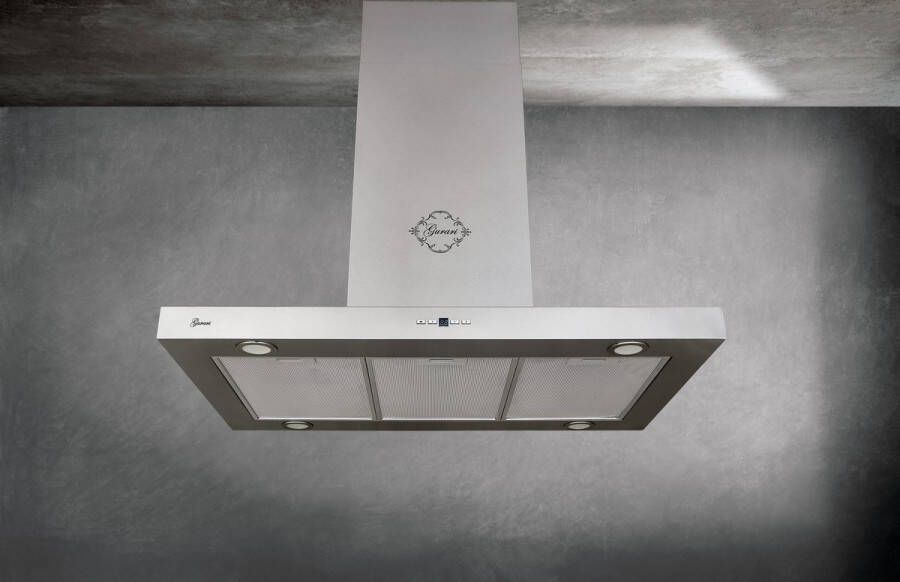 Gurari eiland Afzuigkap GCH I 431 90 IS PRIME N+Koolfilter Afzuigkap 90 cm roestvrij staal 1000m³ h afstandsbediening