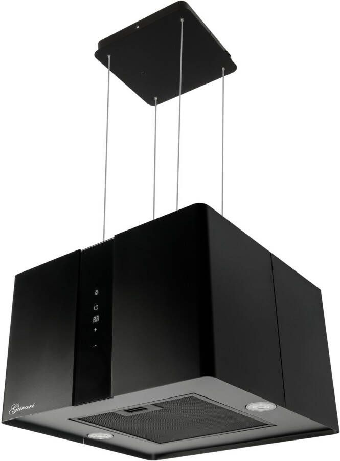 Gurari eilandAfzuigkap GCH I 331 45 BL Prime N+Slang luxe Afzuigkap met recirculatielucht 45 cm zwart 1000m³ h