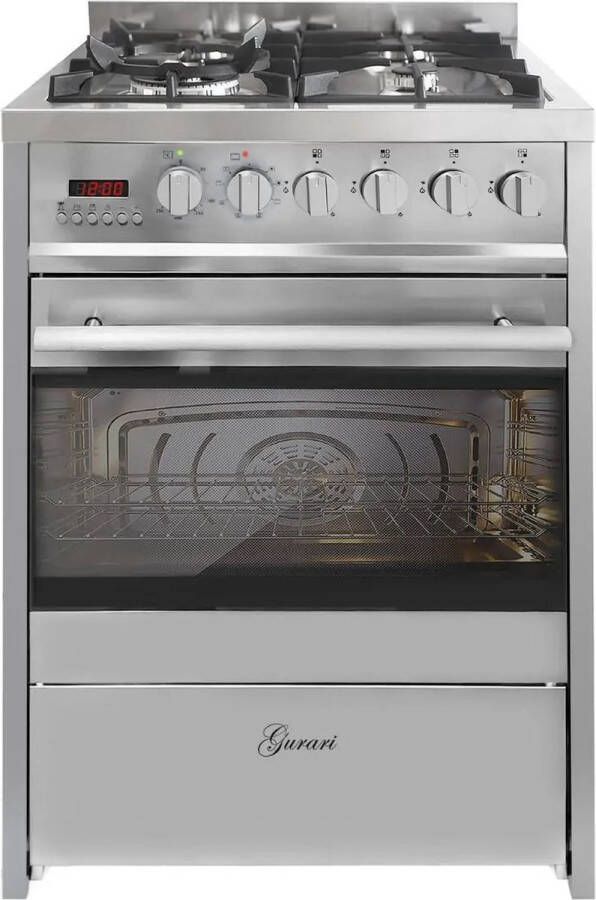 Gurari GCH E 610 X gasfornuis vrijstaand 60 cm