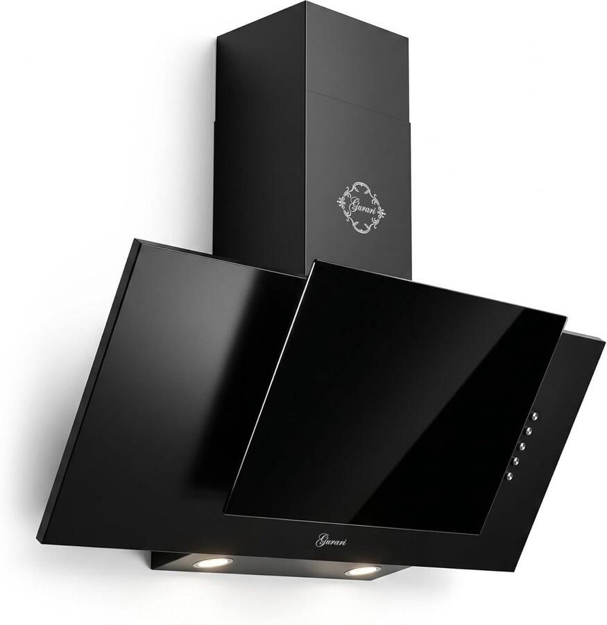 Gurari Afzuigkap -GCH S 482 90 BL 90cm 1000 m³ h zwart glas
