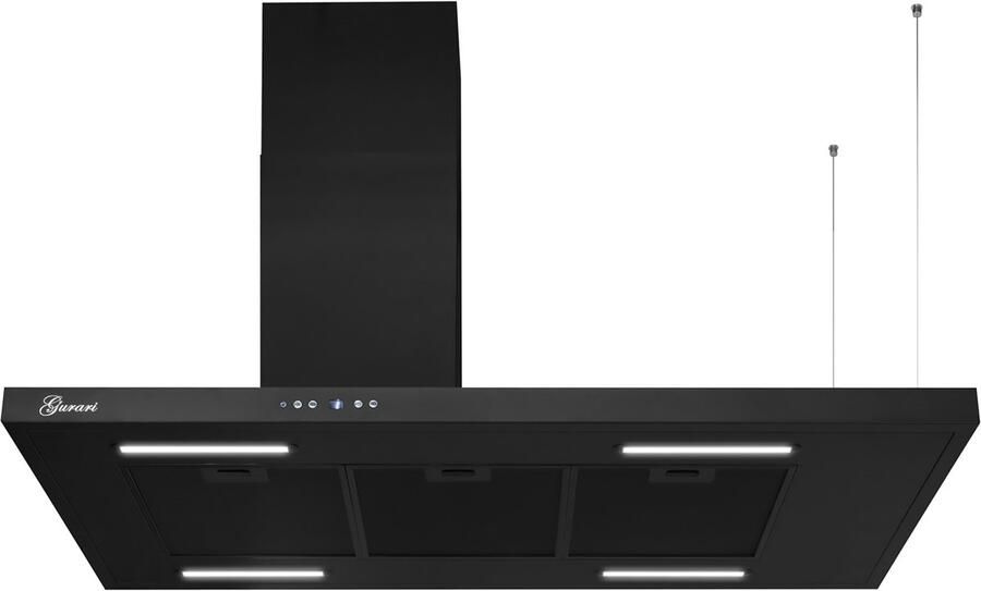 Gurari Eilandafzuigkap GCH 793.L met opbergruimte Afzuigkap 116 cm Zwart 850 m³ u