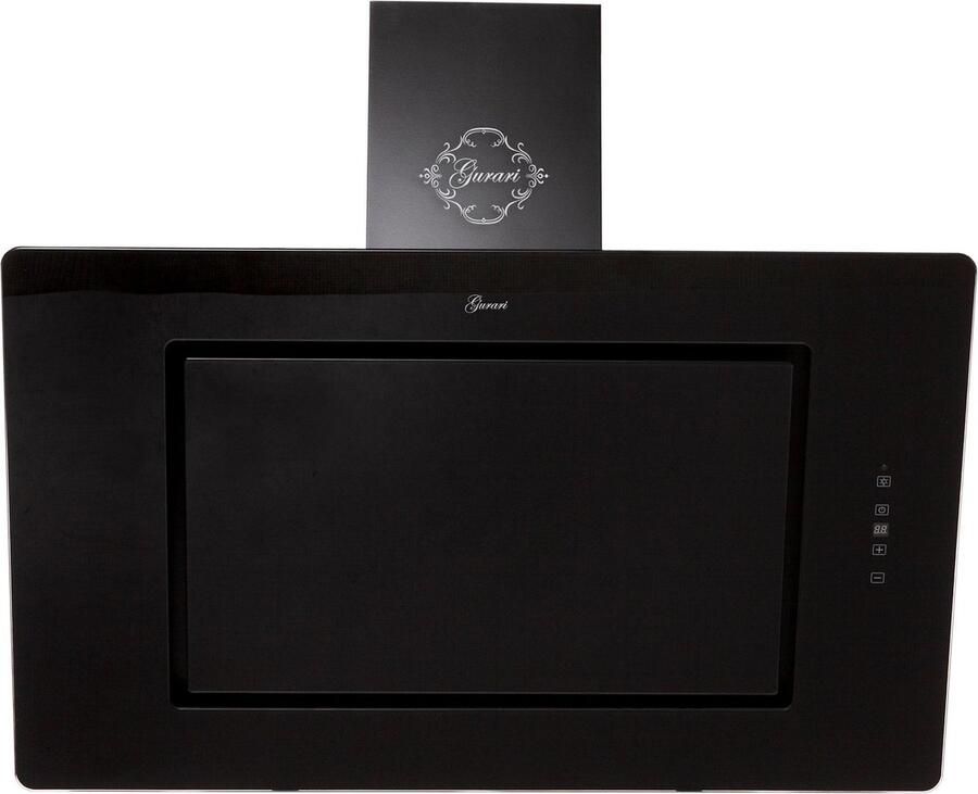 Gurari Reikwijdte Afzuigkap GCH S 155 BL 90 Prime afzuigkap 90 cm zwart glas 1000m³ h 4 niveaus wandafzuigkap - Foto 2