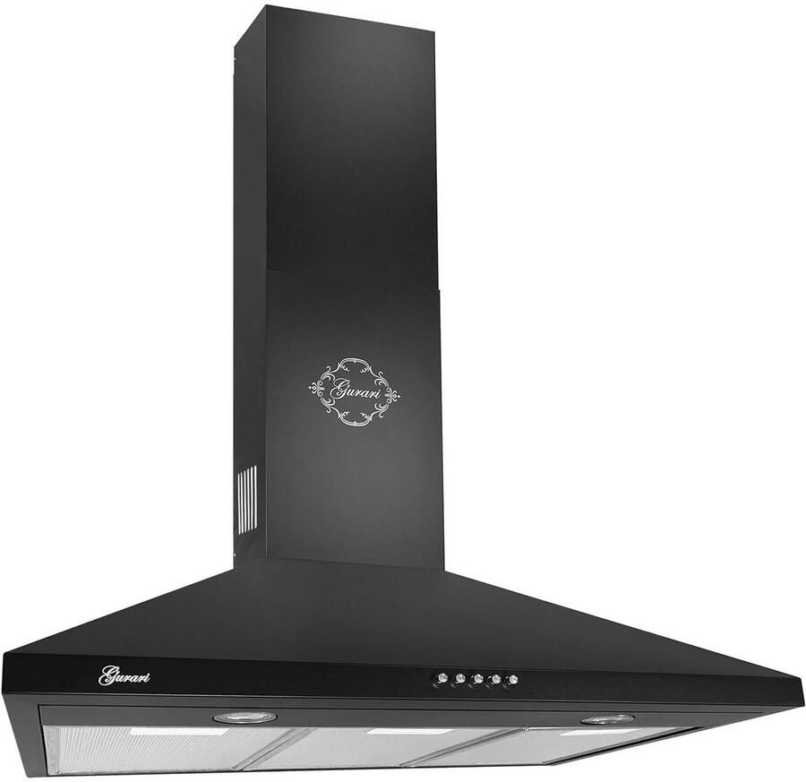 Gurari Wandafzuigkap GCH C 147 BL 9 N Afzuigkap 90 cm 1000 m³ u Zwart