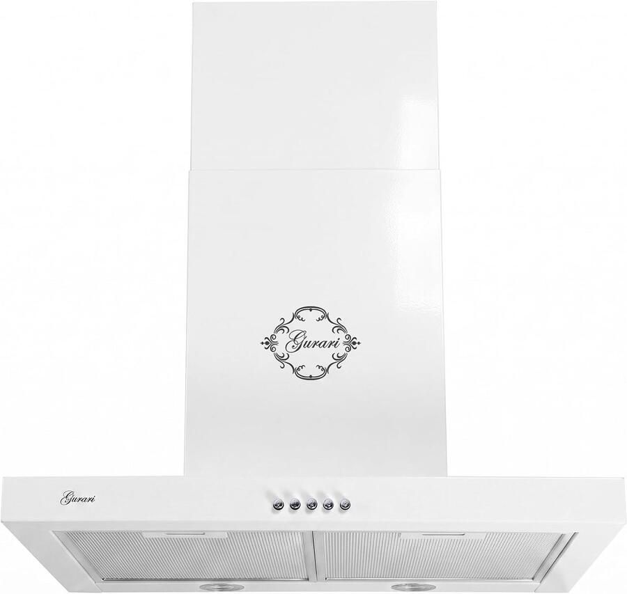 Gurari Wandafzuigkap GCH F 461 WH 6 Afzuigkap 60 cm in wit 1000m³ h