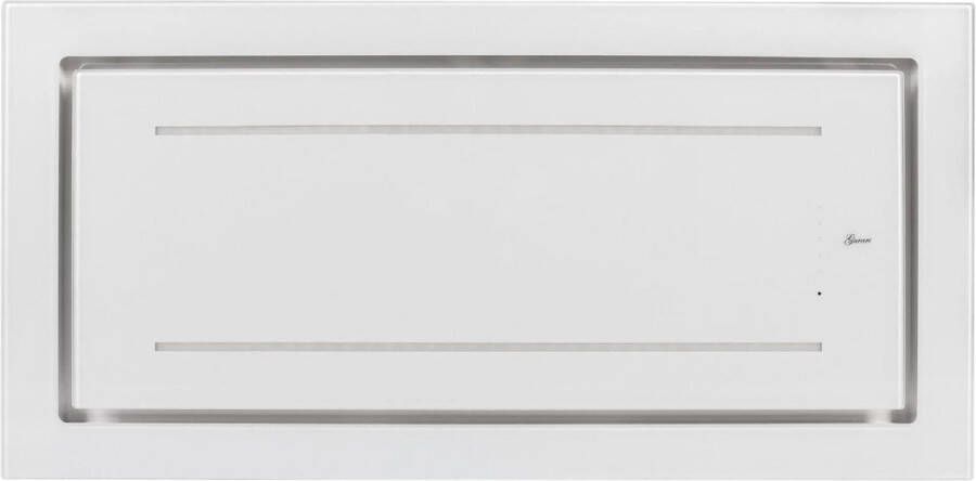 Gurari plafondafzuigkap GCH C 341 WH 90 Prime afzuigkap 90cm wit glas krachtige afzuiging 1000m³ h LED