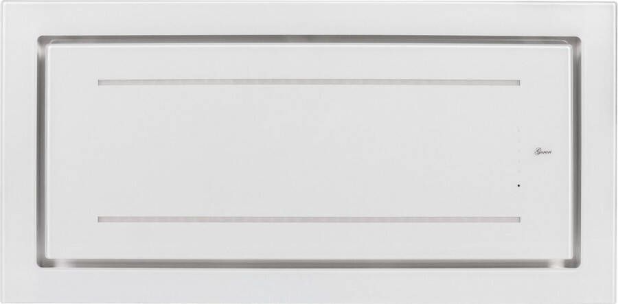 Gurari plafondAfzuigkap GCH C 341 WH 90 Prime+Slang Afzuigkap 90cm wit glas krachtige afzuiging 1000m³ h LED