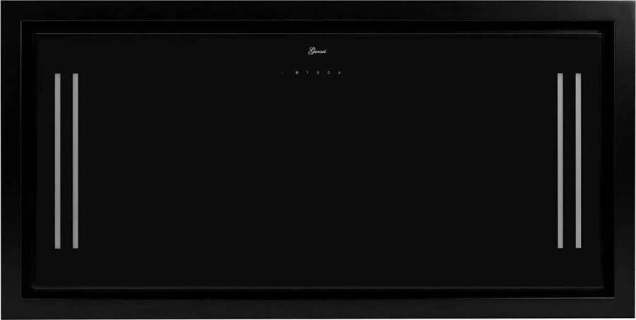 Gurari plafondafzuigkap GCH C 343 120 BL PRIME afzuigkap 120 cm 1000m³ u zwart glas EBM motor