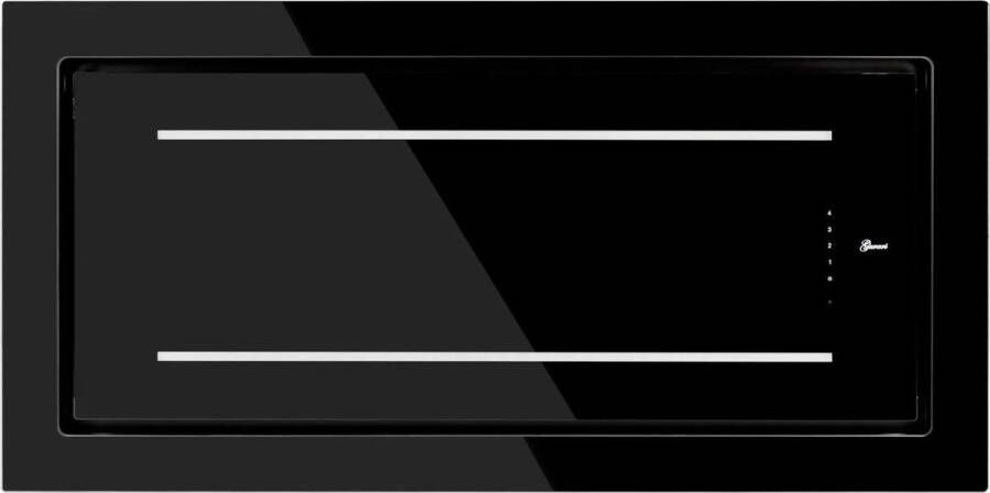 Gurari plafondluik GCH C 341 BL 120 Prime afzuigkap 120 cm 1000m³ u zwart glas