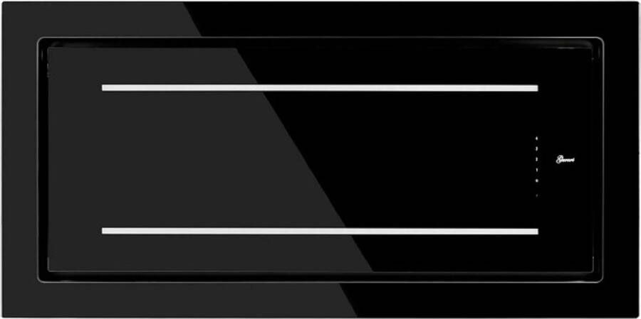 Gurari plafondluik GCH C 341 BL 120 Prime+Koolfilter Afzuigkap 120 cm 1000m³ u zwart glas