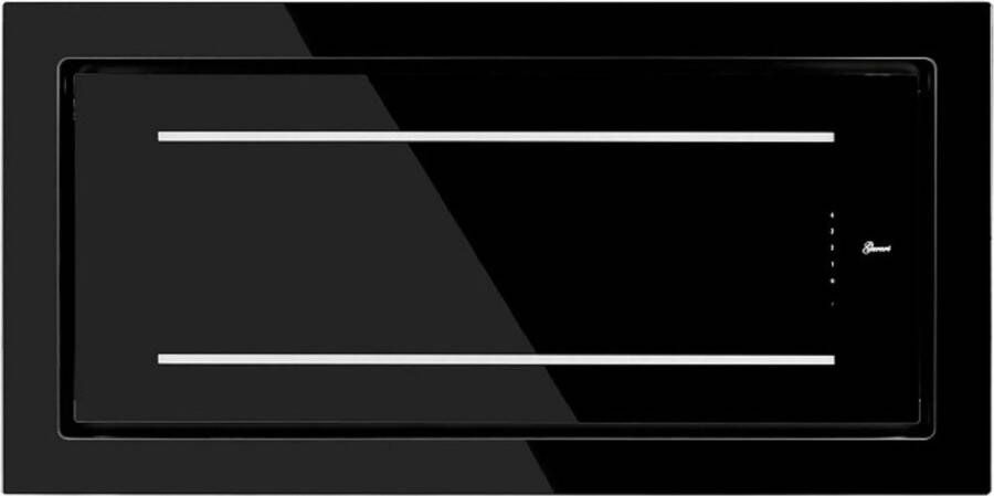 Gurari plafondluik GCH C 341 BL 120 Prime+Slang Afzuigkap 120 cm 1000m³ u zwart glas