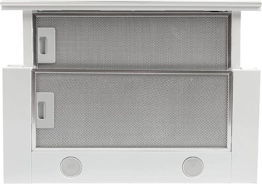 Gurari vlakschermkap GCH 117 Wh Prime Line afzuigkap 60 cm wit glas 1000m³ h afstandsbediening