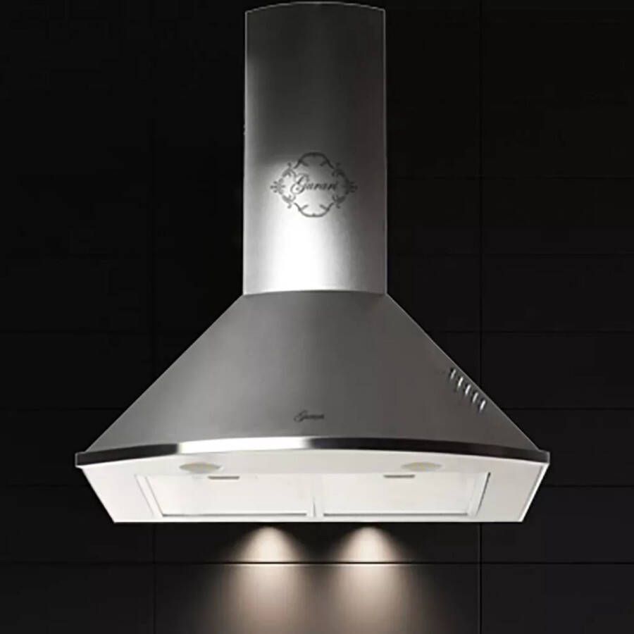 Gurari wandafzuigkap GCH C 046 IS 6 N afzuigkap 60 cm roestvrij staal krachtige afzuiging 1000m³ h