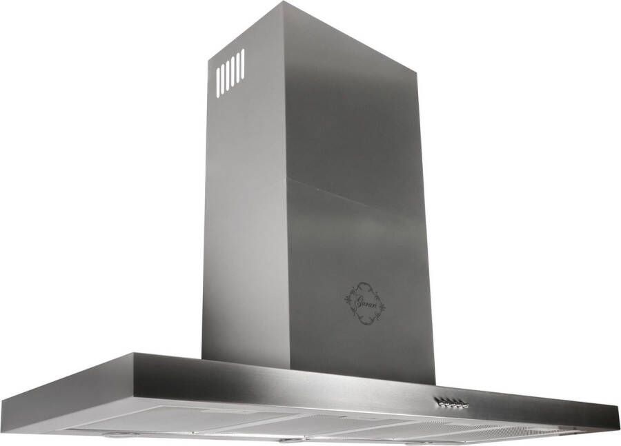 Gurari Wandafzuigkap GCH F 118 12 IS N+Koolfilter Afzuigkap 120 cm 1000m³ h 3 niveaus roestvrij staal