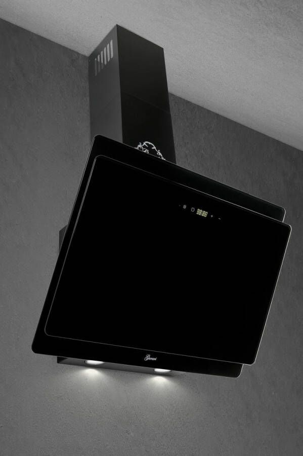 Gurari wandafzuigkap GCH S 411 90 BL PRIME N afzuigkap 90 cm zwart glas 1000m³ h - Foto 2