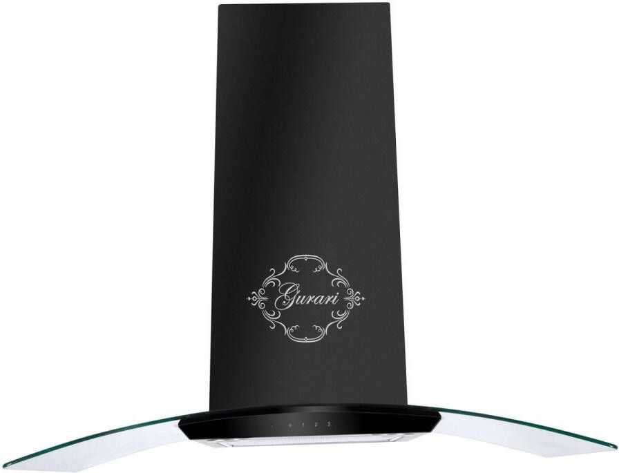 Gurari Wandafzuigkap GCH T 465 60 BL PRIME N+Koolfilter Afzuigkap 60cm zwart Effiztient POWER 1000m³ h
