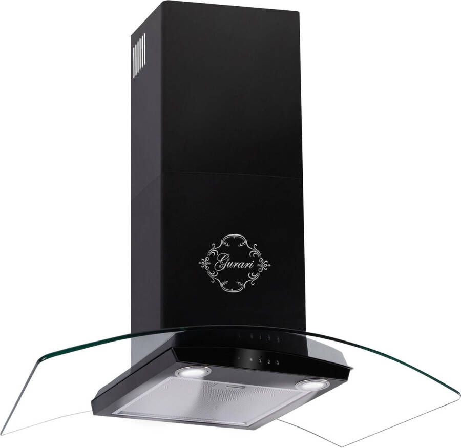 Gurari Wandafzuigkap GCH T 465 60 BL PRIME N+Slang Afzuigkap 60cm zwart Effiztient POWER 1000m³ h