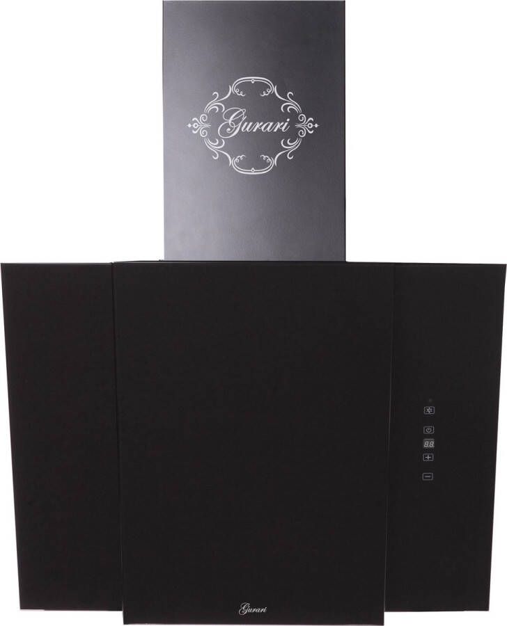 Gurari Waskap GCH S 171 60 BL PRIME N Afzuigkap 60 cm Waskap Zwart glas 1000m³ h