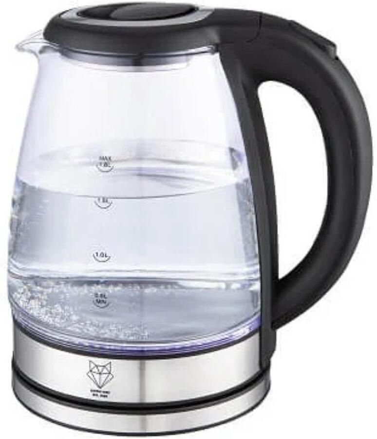 Gustav Voss Waterkoker Paris 1.8L Glas 360° Draaibare Voet 1800W
