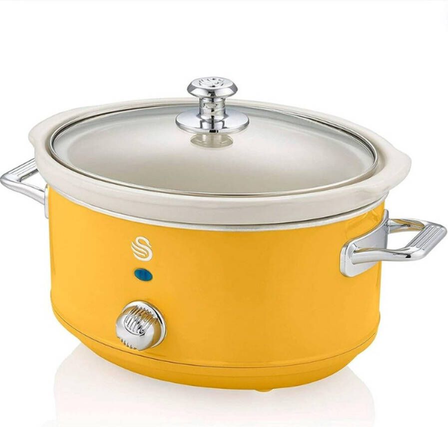 Slowcooker met Timer Slowcooker Elektrisch met 3 Temperatuurstanden Slowcooker Met Timer 4 Personen 3.5L