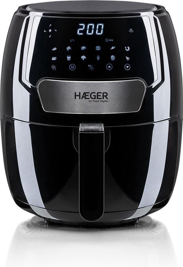 Haeger Friteuse zonder Olie Air Feast Digital 1500 W 3 7 L Zwart