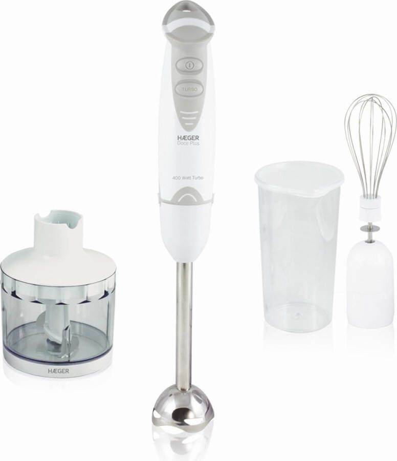 Haeger Handblender Doce plus Wit Roestvrij staal 400 W - Foto 2