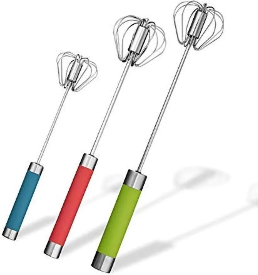 Halfautomatische mixer van roestvrij staal Handmixer met drie onderdelen