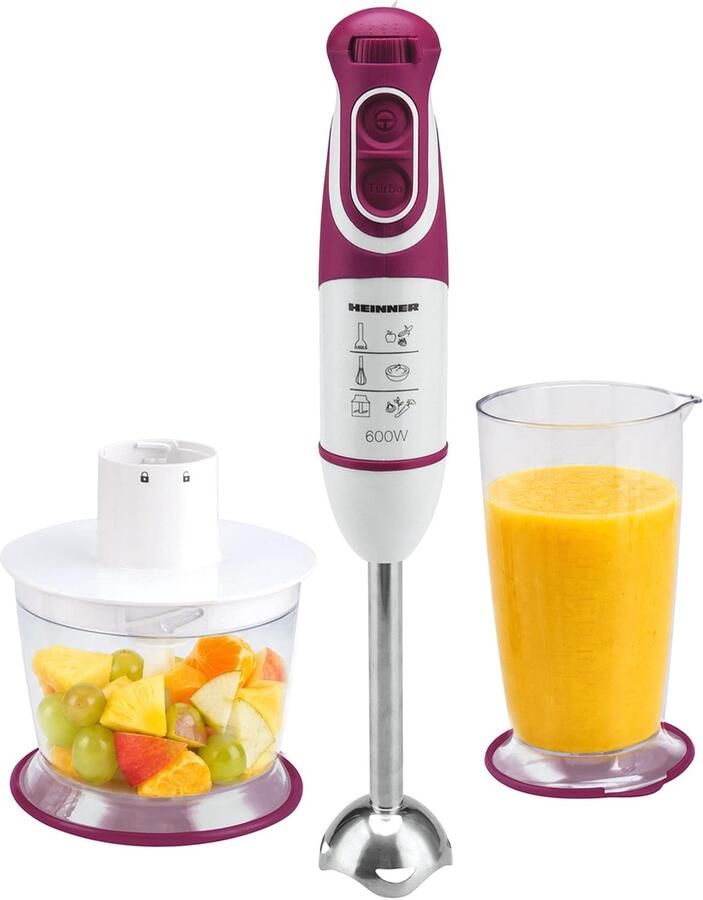 Hand Blender 600 W Met hakmolen en mengbeker