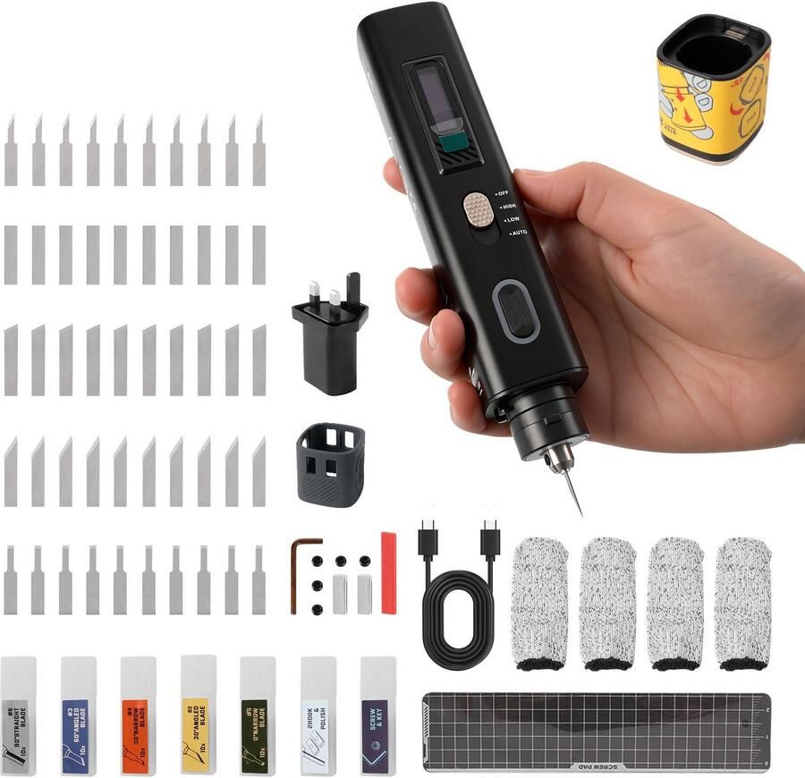 Handheld Ultrasone Snijder 40KHz 30W Draagbare Bedrade Ultrasone Snijder Hoge Precisie Sonic Snijgereedschap voor Leer 3D Printing Acryl Hout Plastic DIY Multifunctionele Snijden