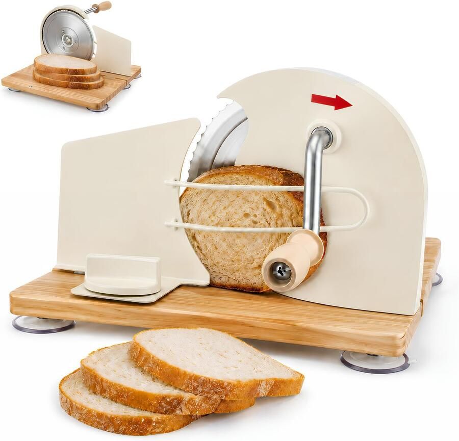 Handmatige Broodsnijmachine met Antislip Zuignappen