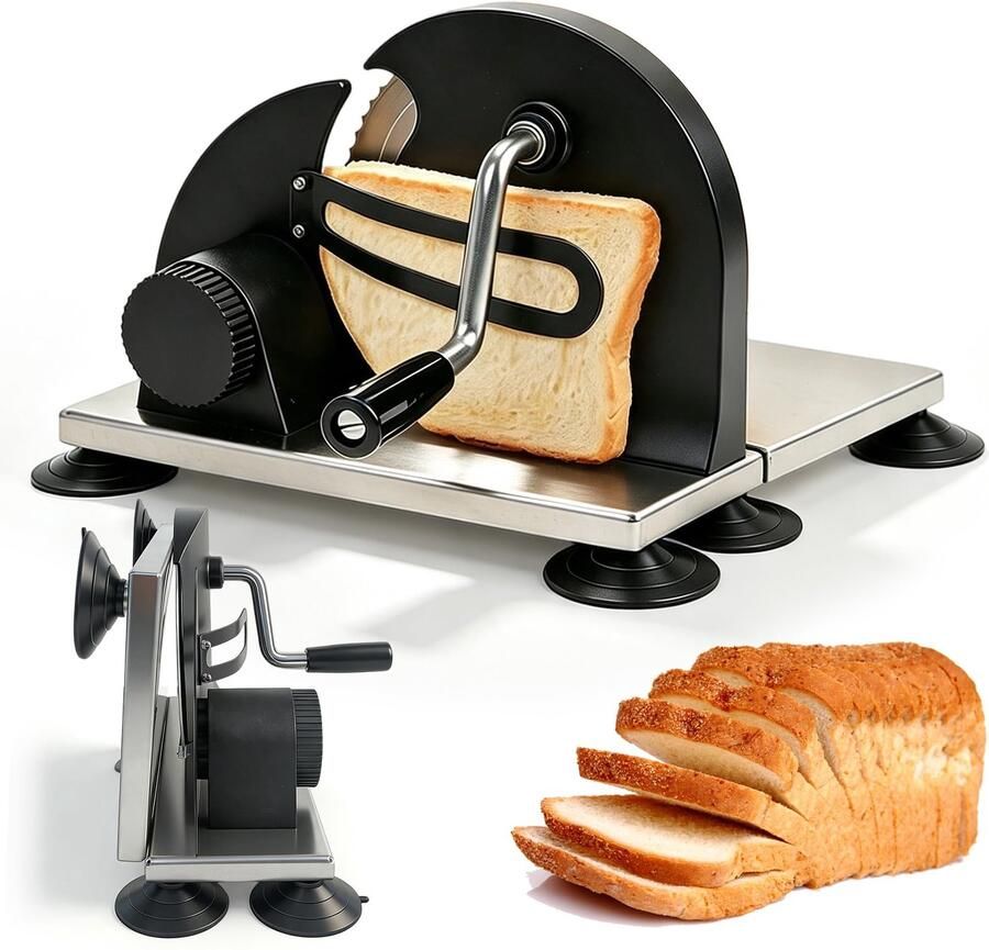 Handmatige Broodsnijmachine met Instelbare Snijdikte