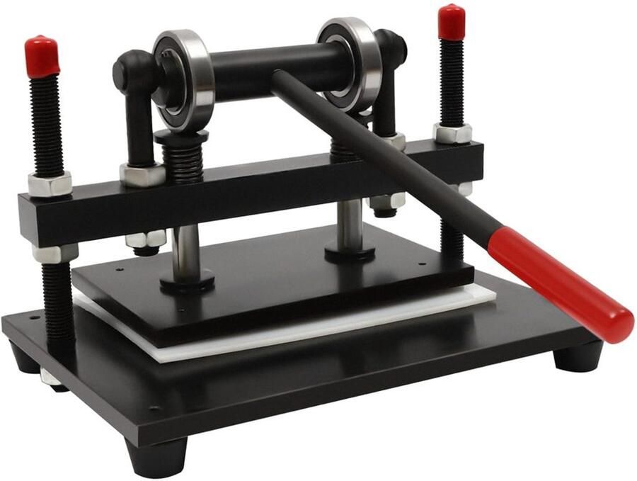 Handmatige Leer Snijmachine Voor Leer en Stoffen Zwart