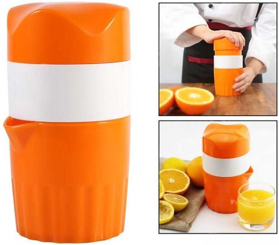 Handmatige sapcentrifuge van kunststof voor citroenvruchten oranje