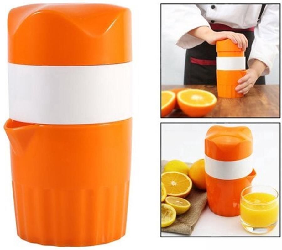 Handmatige sapcentrifuge van kunststof voor citroenvruchten oranje