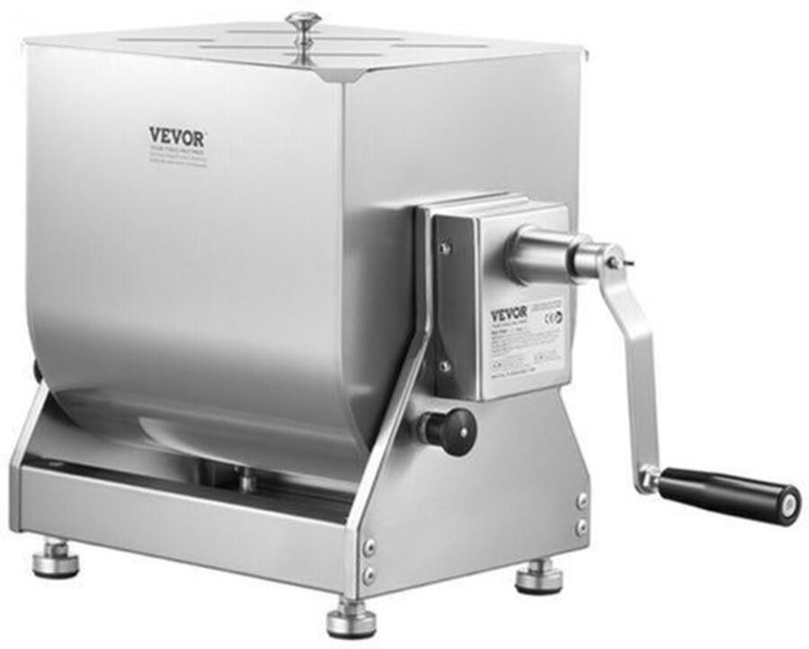 Handmatige Vleesmenger 30 L Kantelbak Roestvrij Staal 20 4 Kg Mengcapaciteit Vleesmixer Worstmenger Voor Gehakt En Diervoeding