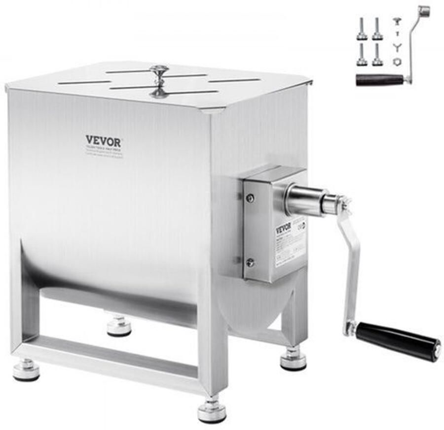 Handmixer Handmatige Vleesmenger 30 L Inhoud 13 6 Kg Capaciteit Roestvrij Staal Voor Worst En Gehakt