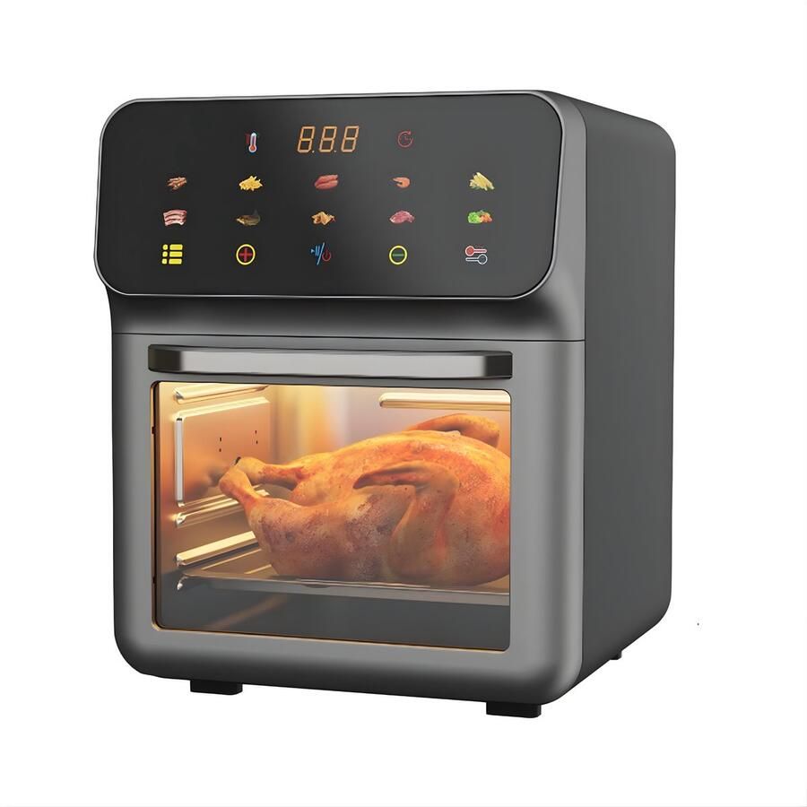 Happiq Airfryer – Voor keuken – 13L elektrische olievrije heteluchtfriteuse met 360° circulatie – black-EU