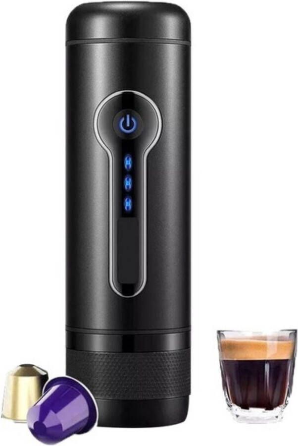 Happyment Compacte Draagbare Koffie Machine Draadloos Hoge Kwaliteit Espresso Machine Oplaadbaar Mini Koffie Zet Apparaat Portable Coffee Maker Koffie Cubs Filterkoffie