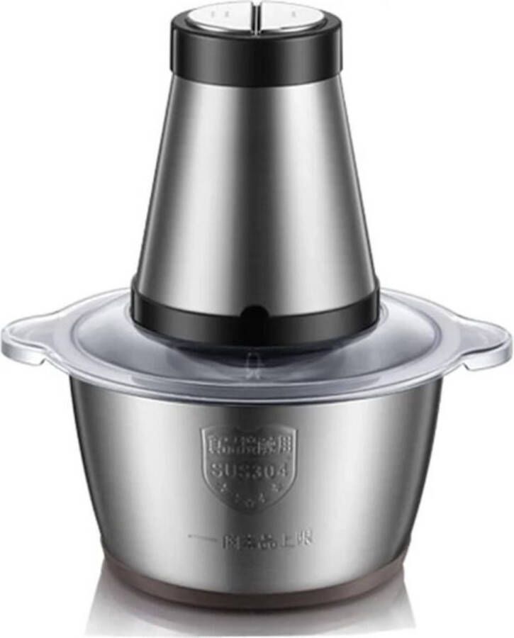 Happyment Compacte Vlees Gehaktmolen Professioneel Elektrisch Grijs RVS 2L Capaciteit