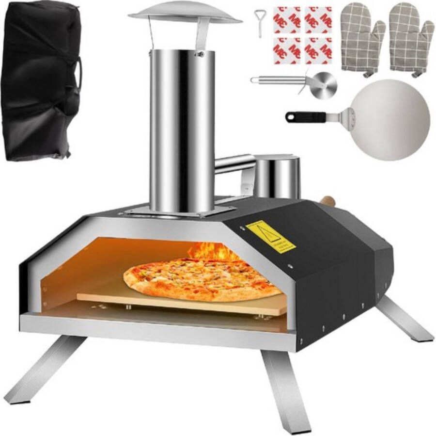 Happyment Pizza Oven Pizza Gourmet Barbecue Ideaal Voor RVS