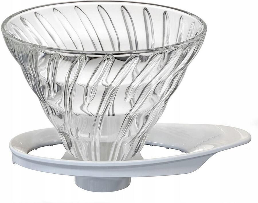 HARIO V60-01 Glazen Dripper Wit Stijlvol Koffiezetapparaat - Foto 1