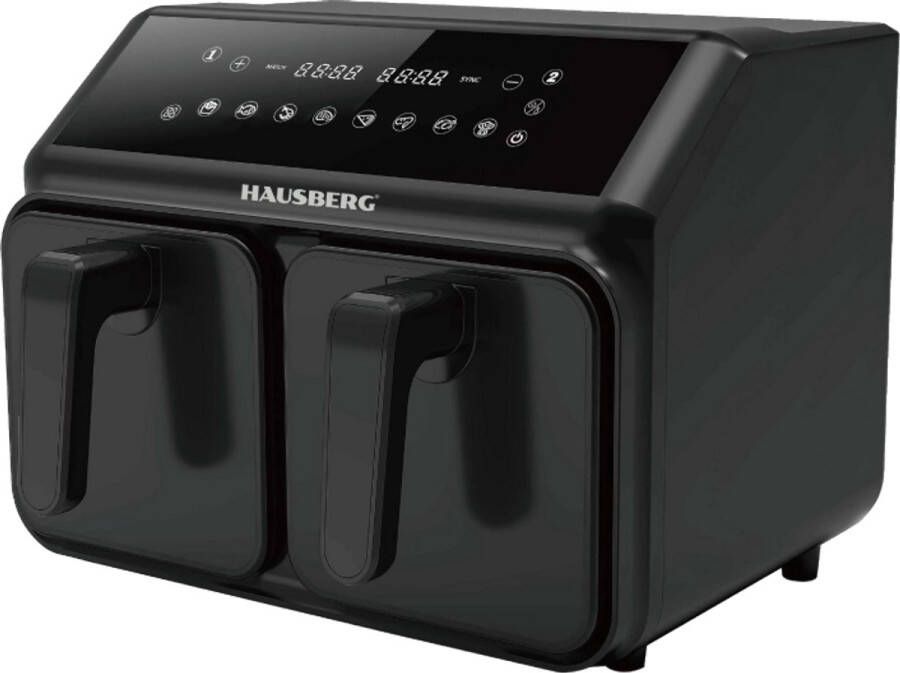 HAUSBERG Elektrische Airfryer Met Dubbele Mand HB-2375