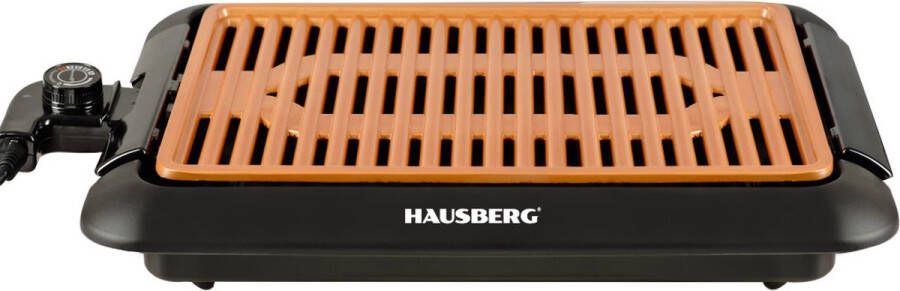 HAUSBERG HB-537 Elektrische Keramische Barbecue Grill 1250 W Anti-Aanbak BBQ Tafelgrill Met Thermostaat & Vetopvang – Groot Grilloppervlak - Foto 2