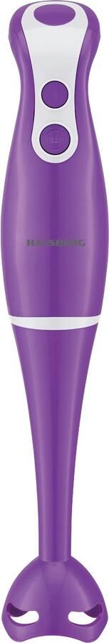 HAUSBERG Elektrische Blender – 350W – RVS Mes & As – Paars Meng Hak Snij & Klopfunctie – Compact & Krachtig – Makkelijk te Reinigen