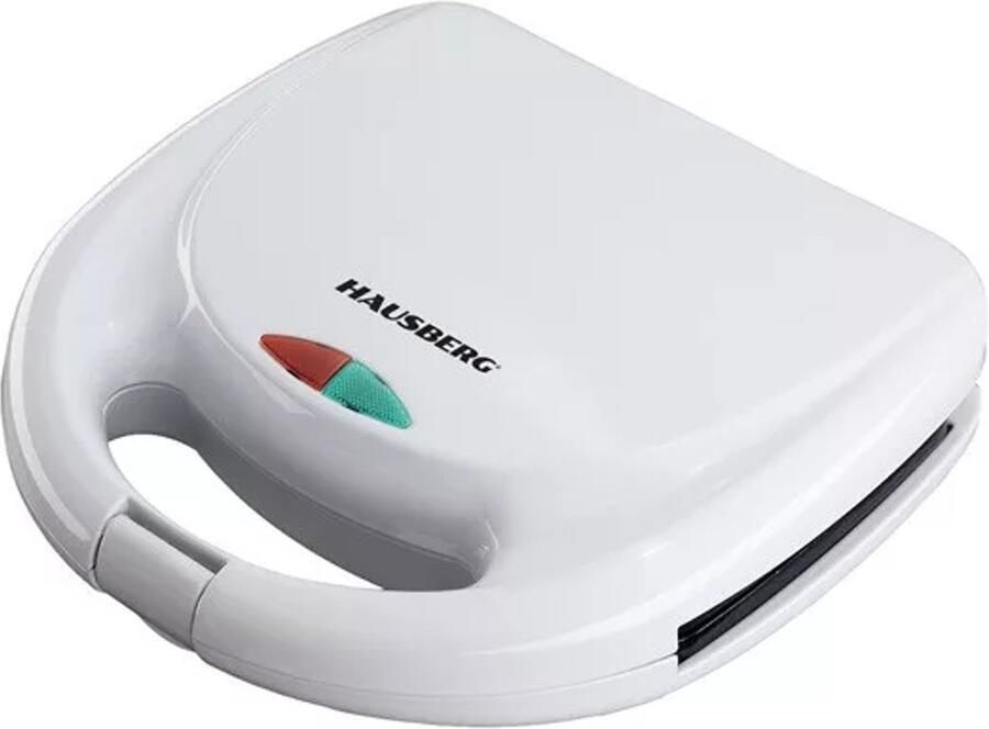HAUSBERG HB-3510AB Elektrische Sandwichmaker – 750 W – Wit – 2-sandwich toestel