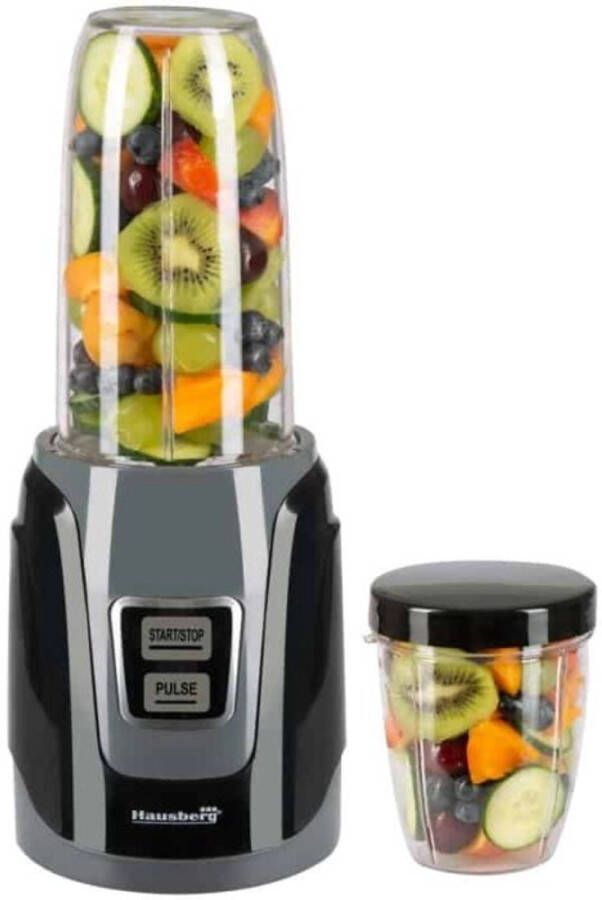 HAUSBERG HB-7675NG Blender set met kan Zwart -1000W
