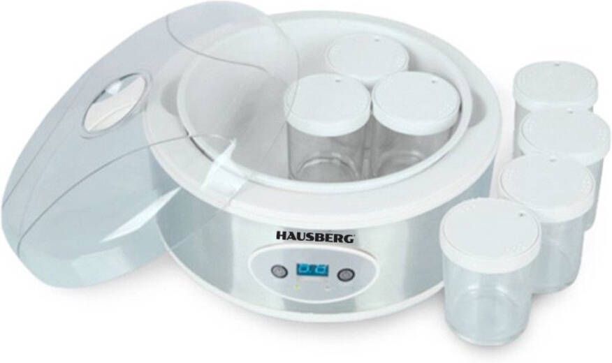 HAUSBERG Yoghurt maker HB-2191 50W met 7 bekers van 200ML