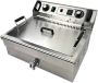 HCB Professionele Horeca frituurpan Friteuse 20 liter 400V RVS INOX 59x54x94 cm (BxDxH) 65.5 kg - Thumbnail 1