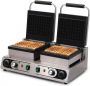 HCB Professioneel horeca Wafelijzer voor 4 Luikse wafels Wafelmaker van RVS INOX 38x63x27 cm (DxBxH) 20 kg 9921 - Thumbnail 1